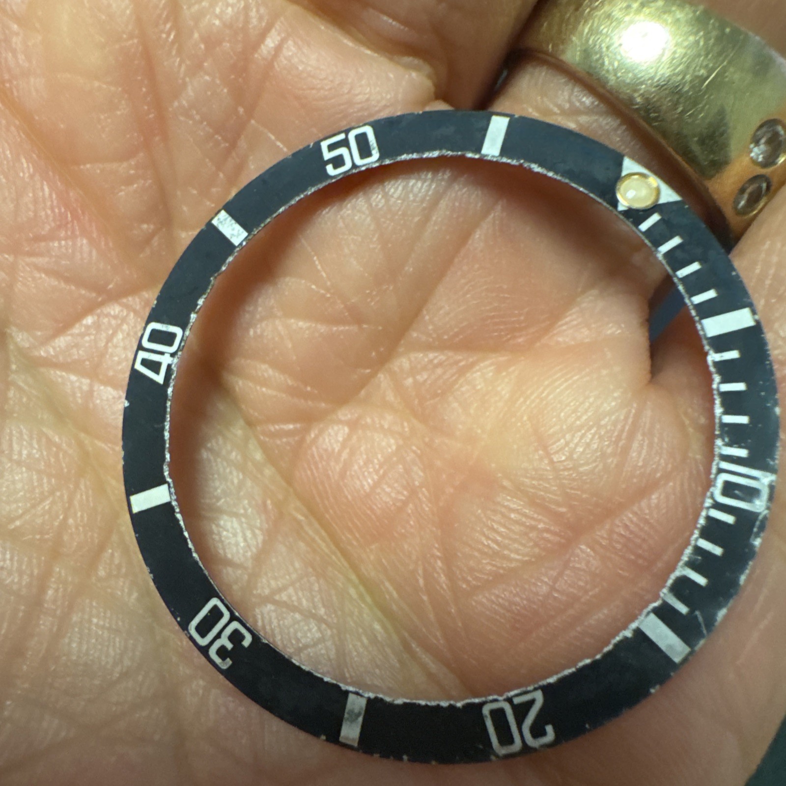 Original Rolex Oyster Submariner Black 16800 16610 16600 16660 bezel Insert (70)