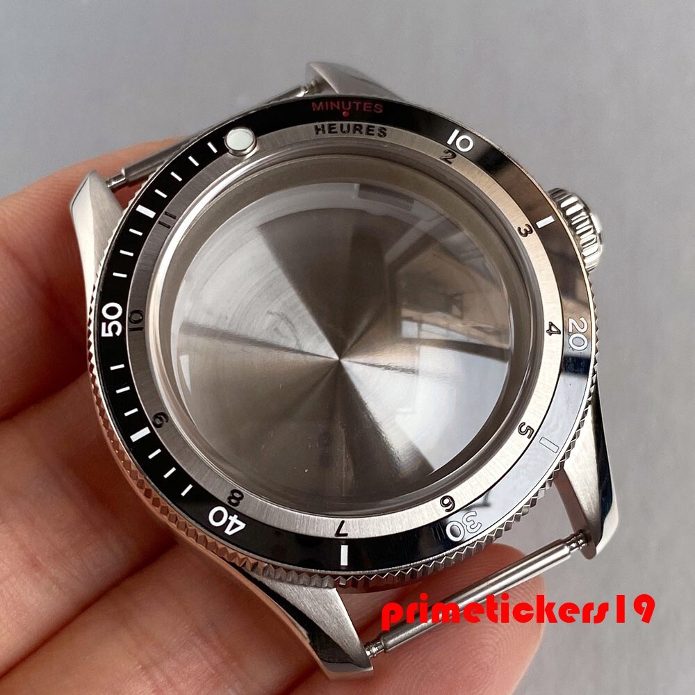 Domed Sapphire Dive 40mm Men’s Watch Case+Band+Inner Ring 20BAR Fit NH35 PT5000