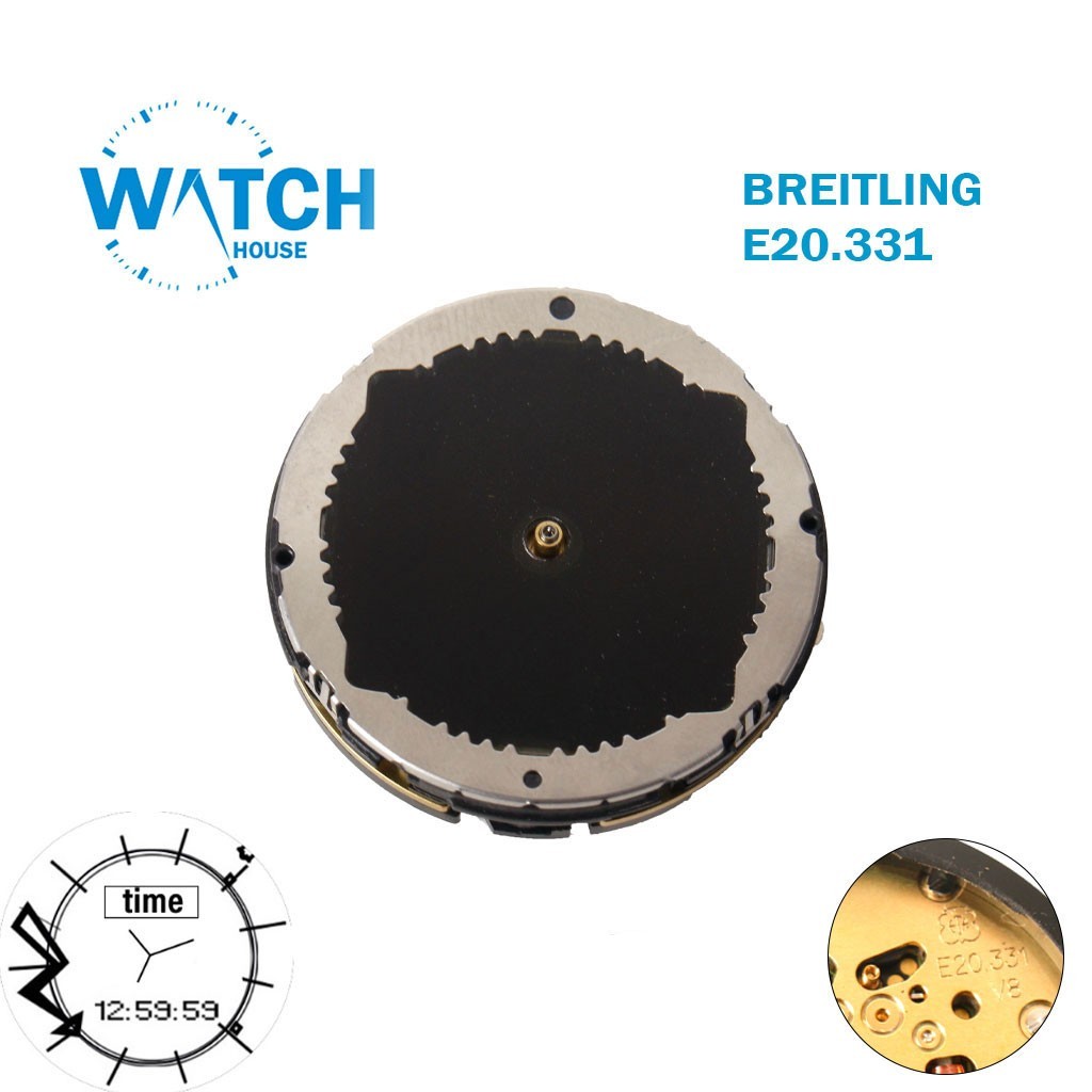 BREITLING ETA E20.331 Swiss Movement (B68)-Analog/Digital-Without Backlight