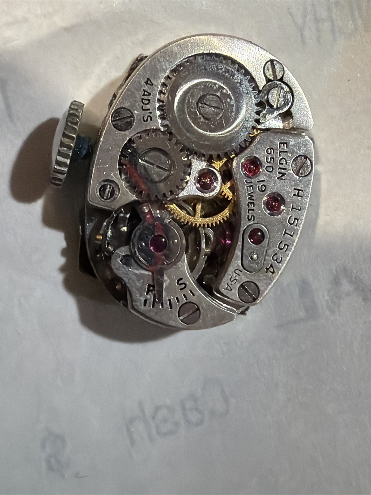 LADY ELGIN 650 MOVEMENT 19 Jewels