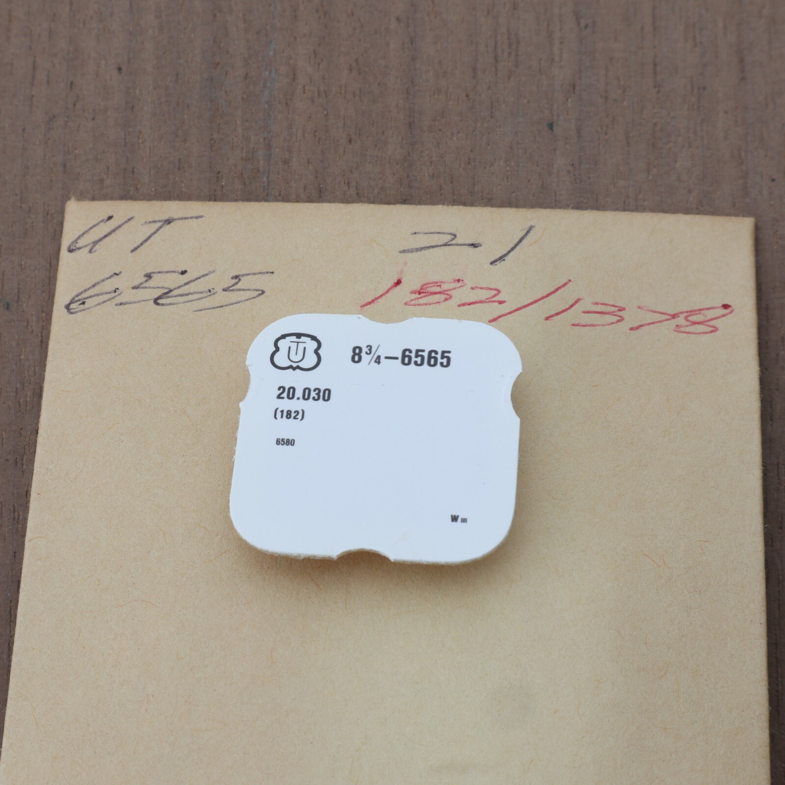 NOS UT Unitas 6565 Barrrel + Cover Watch Part New Old Stock (C17D29)