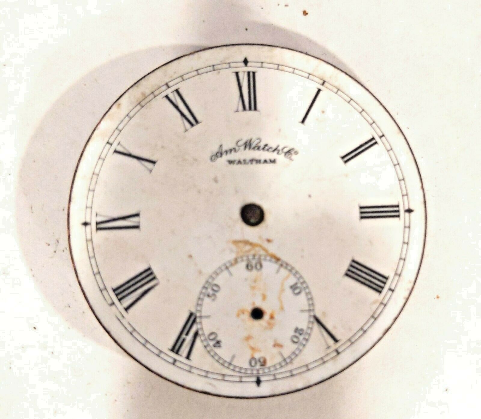 Antique Victorian American Waltham Watch Co 42 mm Pocket Watch Movement #X402