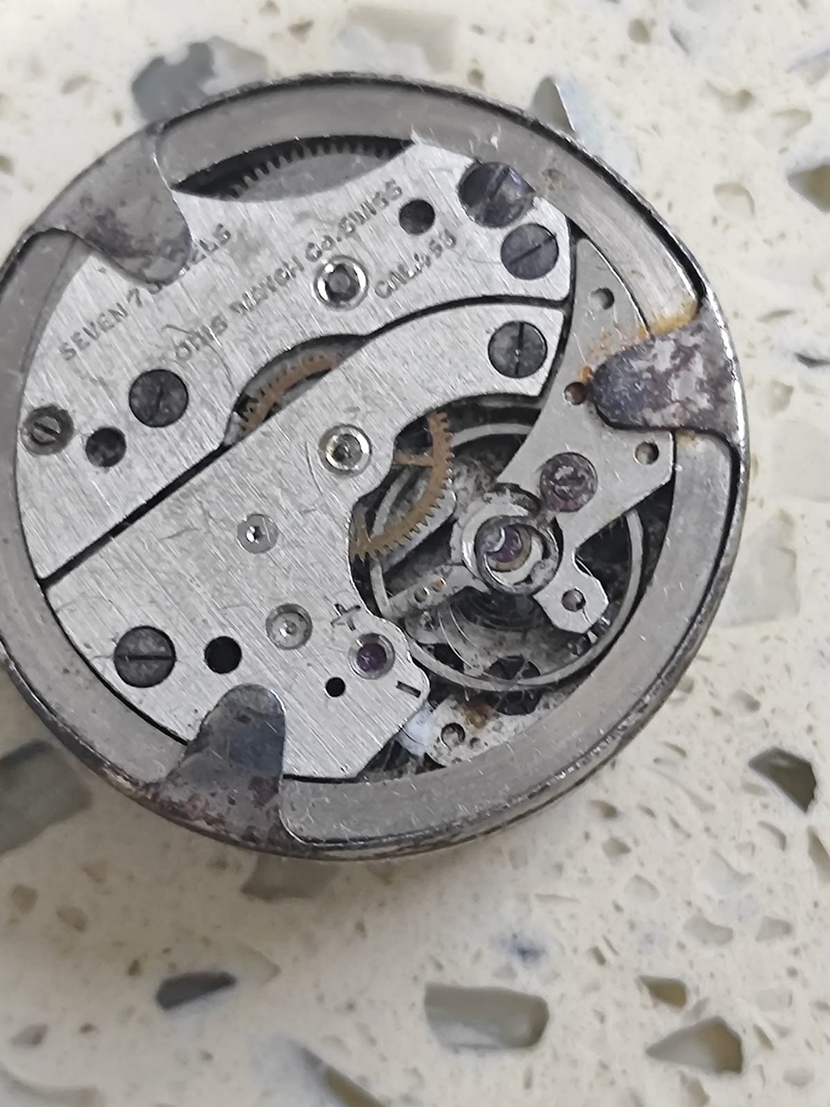 ORIS Cal 435 50s 7Jewel Movement Not Working for parts