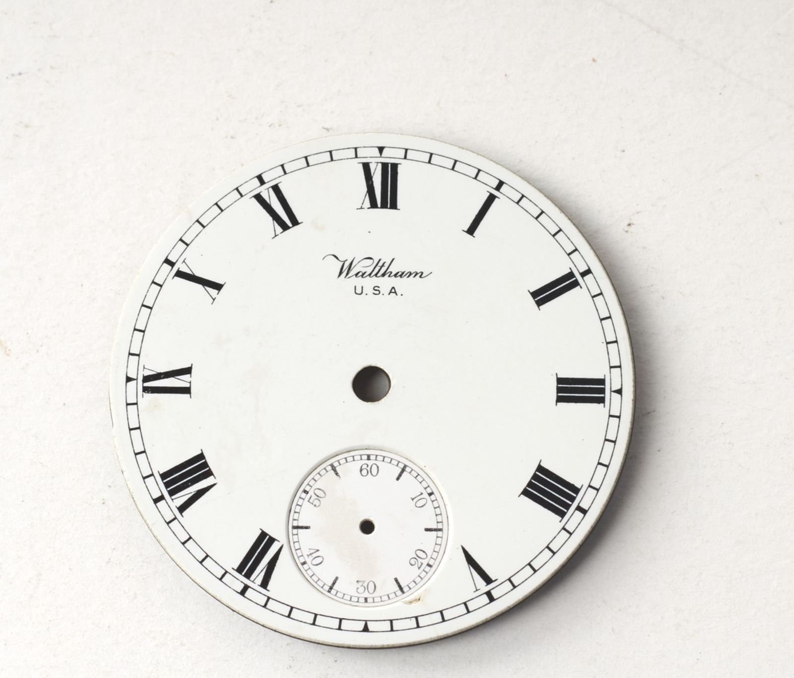 Waltham Pocket Watch Porcelain/Steel Dials-AA-107