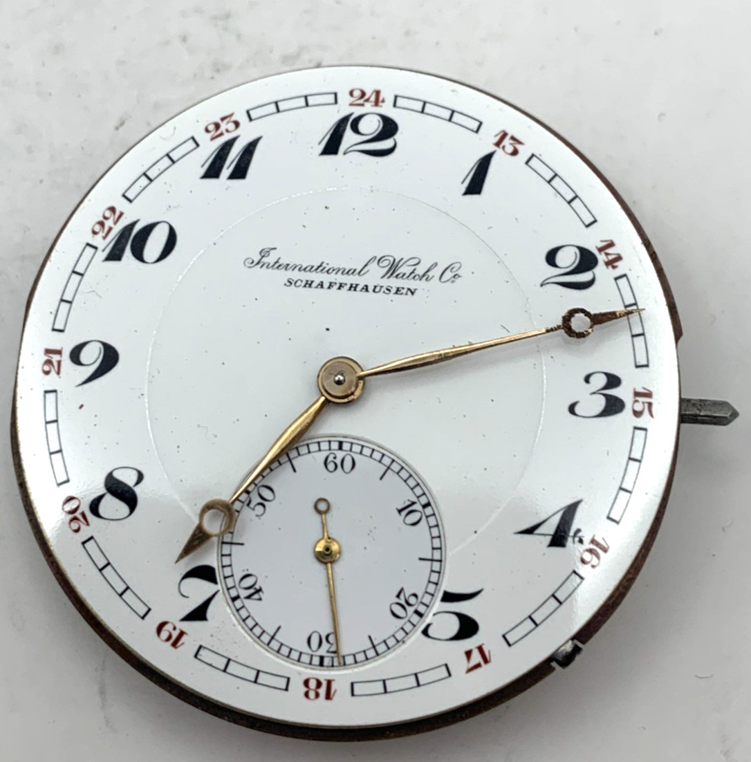High Quality (IWC) 17J International Watch Co. Pocket Watch M/ment Working Well