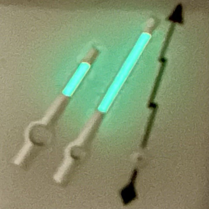 IN USA – Baton Lightning Hand For Seiko NH35, NH36, 7s26, 7s36 SKX007 GREEN LUME