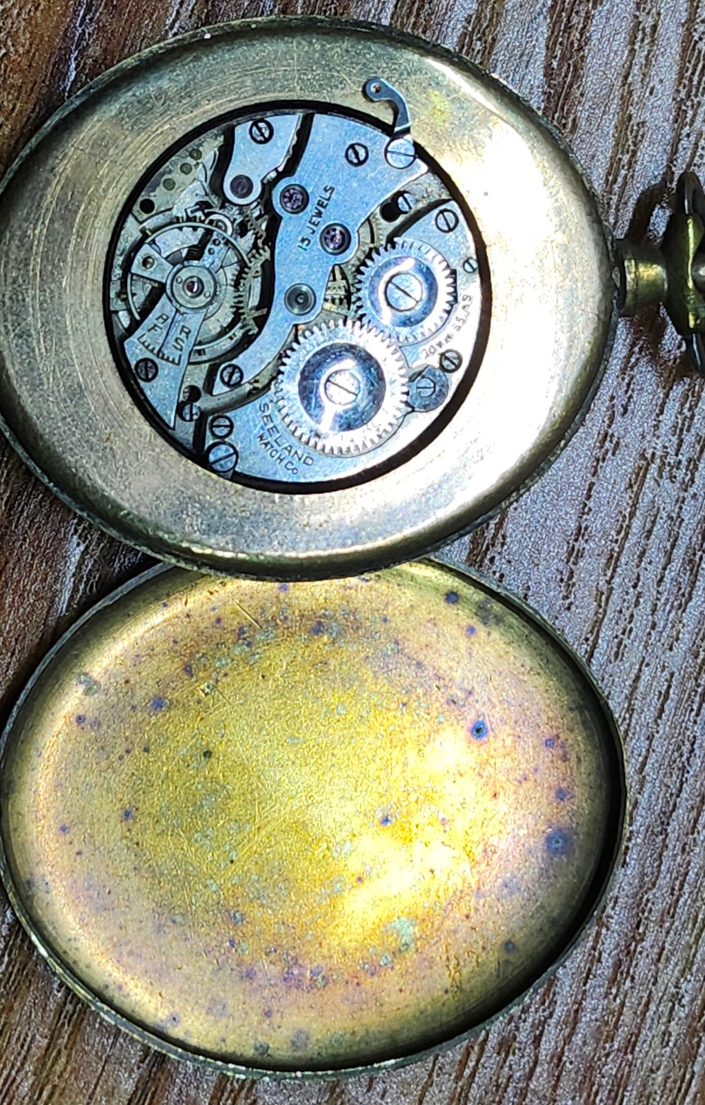 Seeland Watch Co. Swiss 15 Jewels Pocket Watch – Kama Dial-for PARTS OR REPAIR