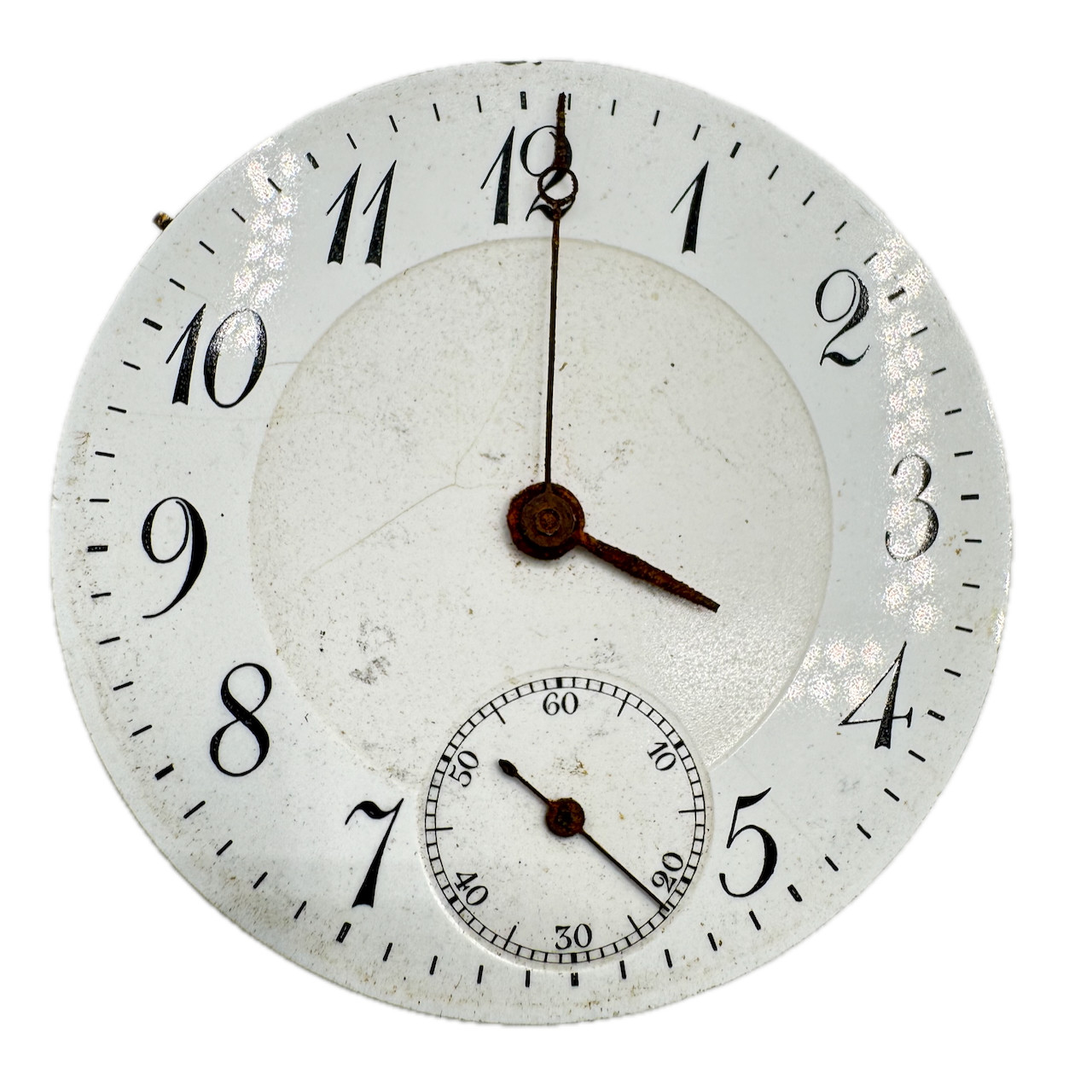 Antique 40.5mm Unbranded 15 Jewel Mechanical Pocket Watch Movement Swiss Rusted