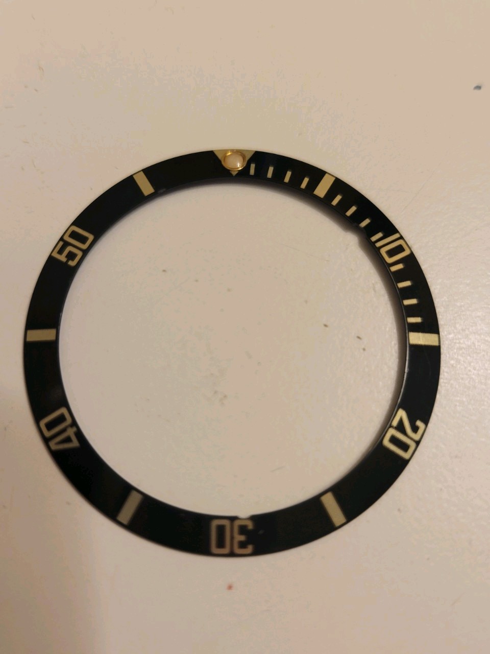 Vintage Genuine Rolex Submariner 16800 116610 Black Watch Bezel Insert
