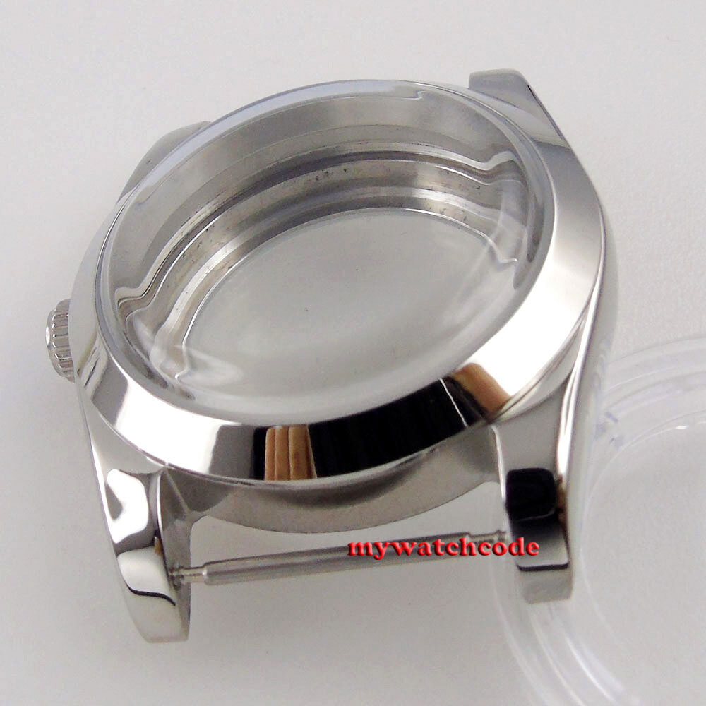 36mm Bow Glass Automatic Watch Case Fit ETA 2836 2824 8215 NH34 NH35 NH36 3804