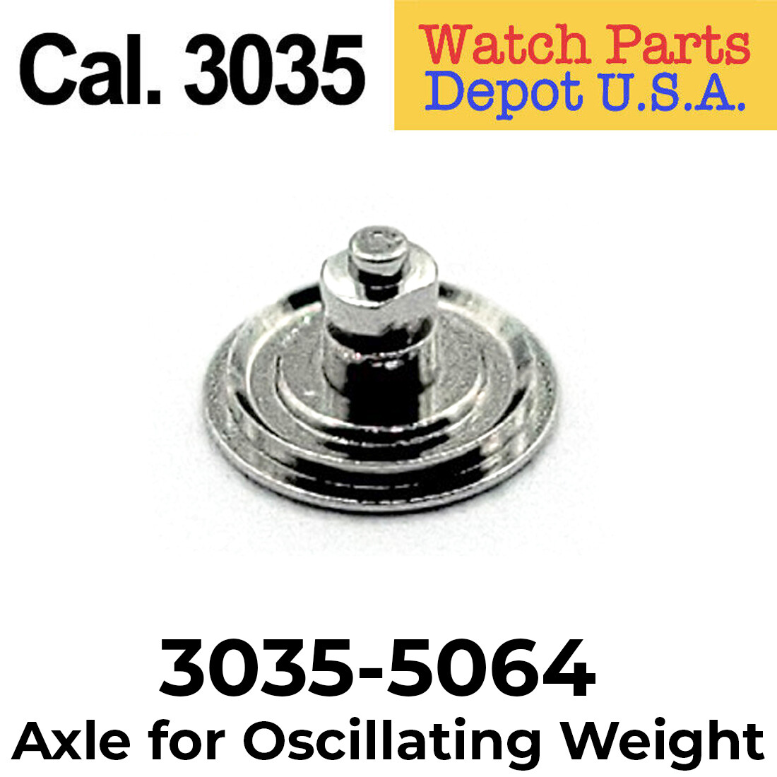 Rolex Caliber 3035-5064 – Axle for Oscillating Weight Parts SWISS MADE