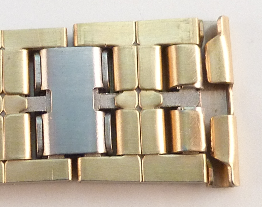 Vintage Stainless Steel & R.G.P. JB Champion Wristwatch Bracelet.