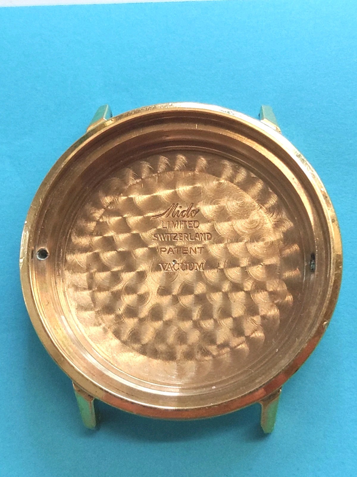 Mido Limited 0.0015 Gold Electroplated Watch Case. Model 7007. Serial #3328707.