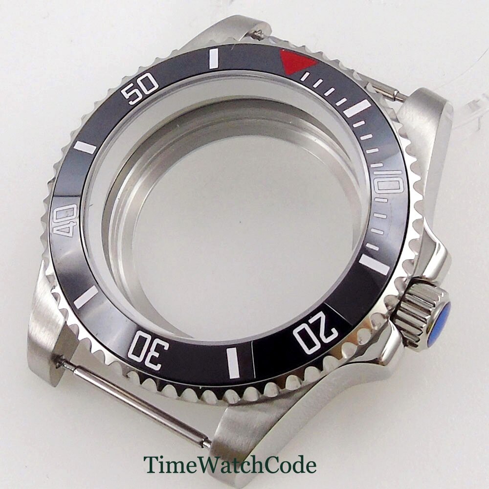 40mm Watch Case Sapphire Glass Chapter Ring Fit NH35 NH36 ETA2824 PT5000 316L