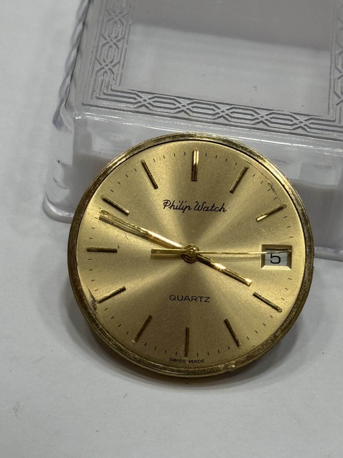 Eta 955.112 Philip Watch Movement & Dial Quartz Swiss Made Running