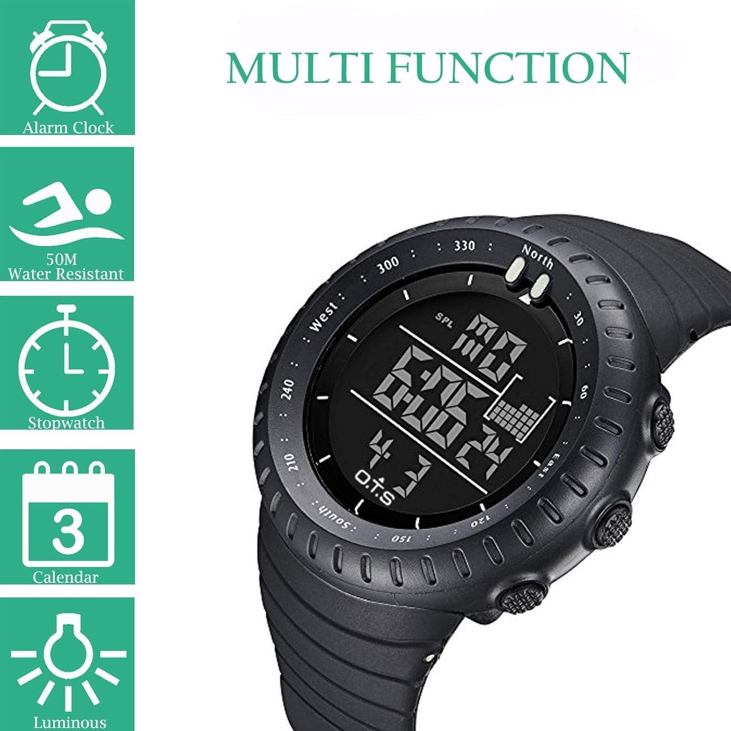 Reloj Deportivo Para Hombre Relojes De Cuarzo Reloj Militar Digital De Buceo