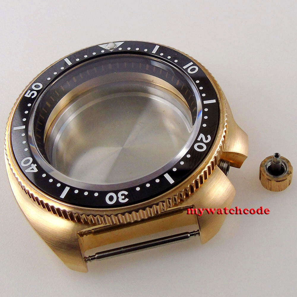 CUSN8 solid Bronze case Sapphire glass Ceramic Bezel watch case For NH35A NH36A