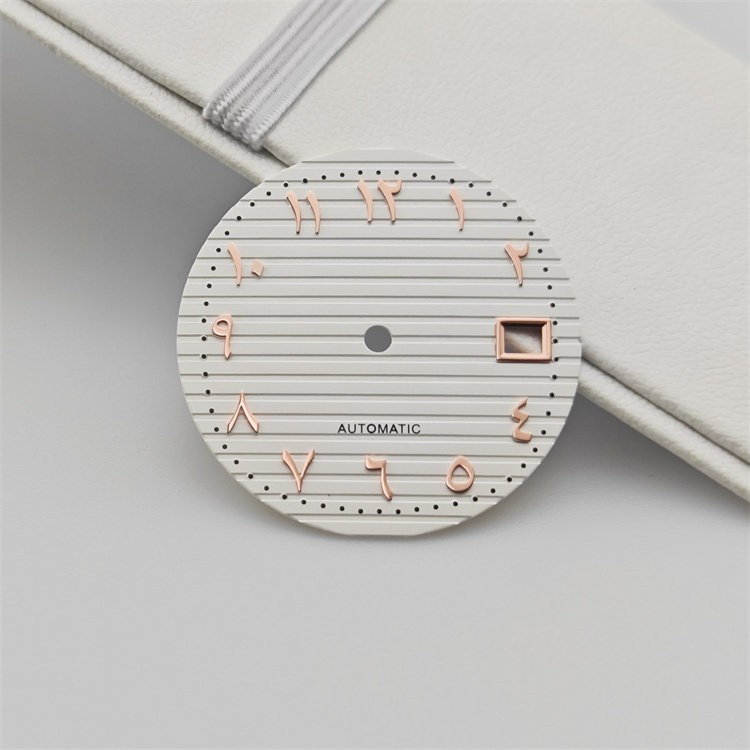 29.8mm Horizontal Grooved Dial Eastern Arabic Numerals Fit Auto Mod
