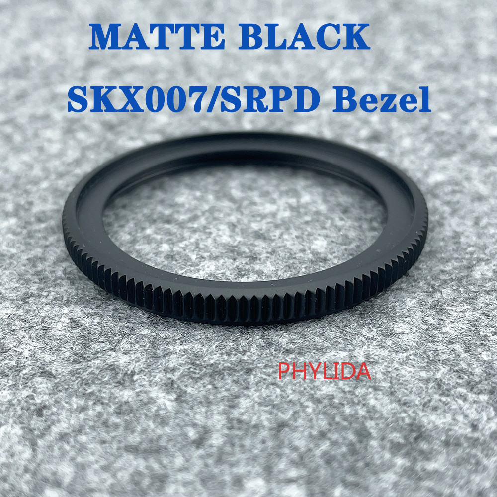 NEW Silver Polished Finish 316L Stainless Steel Coin Edge Bezel Fit SKX007 SRPD