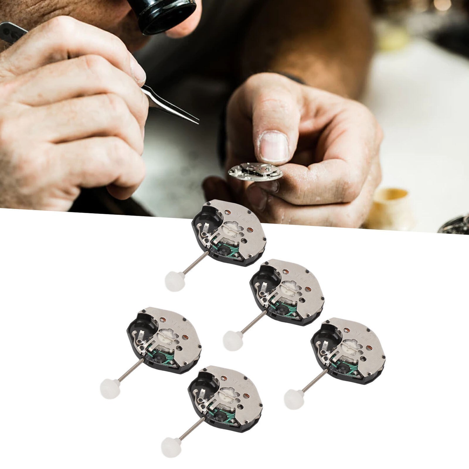 5pcs Set Watch Movements Watch Quartz Movement Replace SL68 Repairs Watch Tool