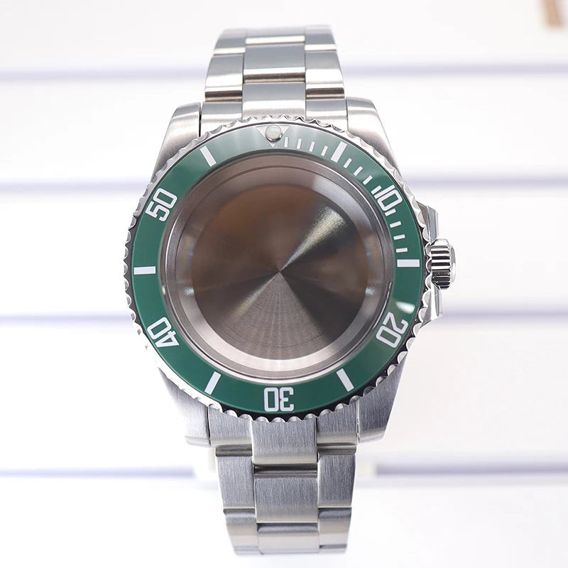 40mm Watch Case Ceramic Bezel Sapphire For Sub Nh35 Nh36 Nh38 Eta2824 Miyota8215