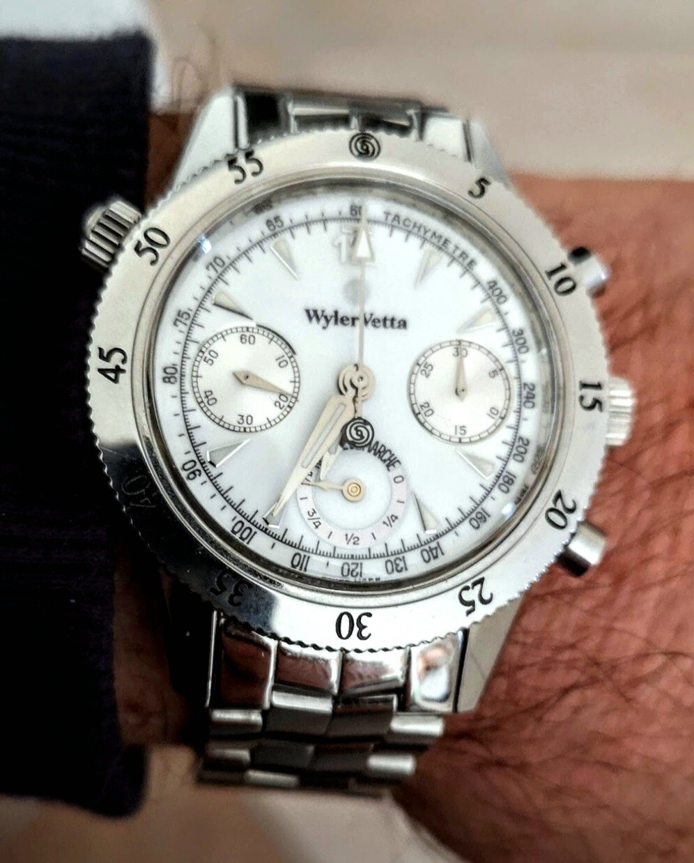 Wyler Vetta Trafalgar Crono Incaflex Reserve de marche Swiss Made.