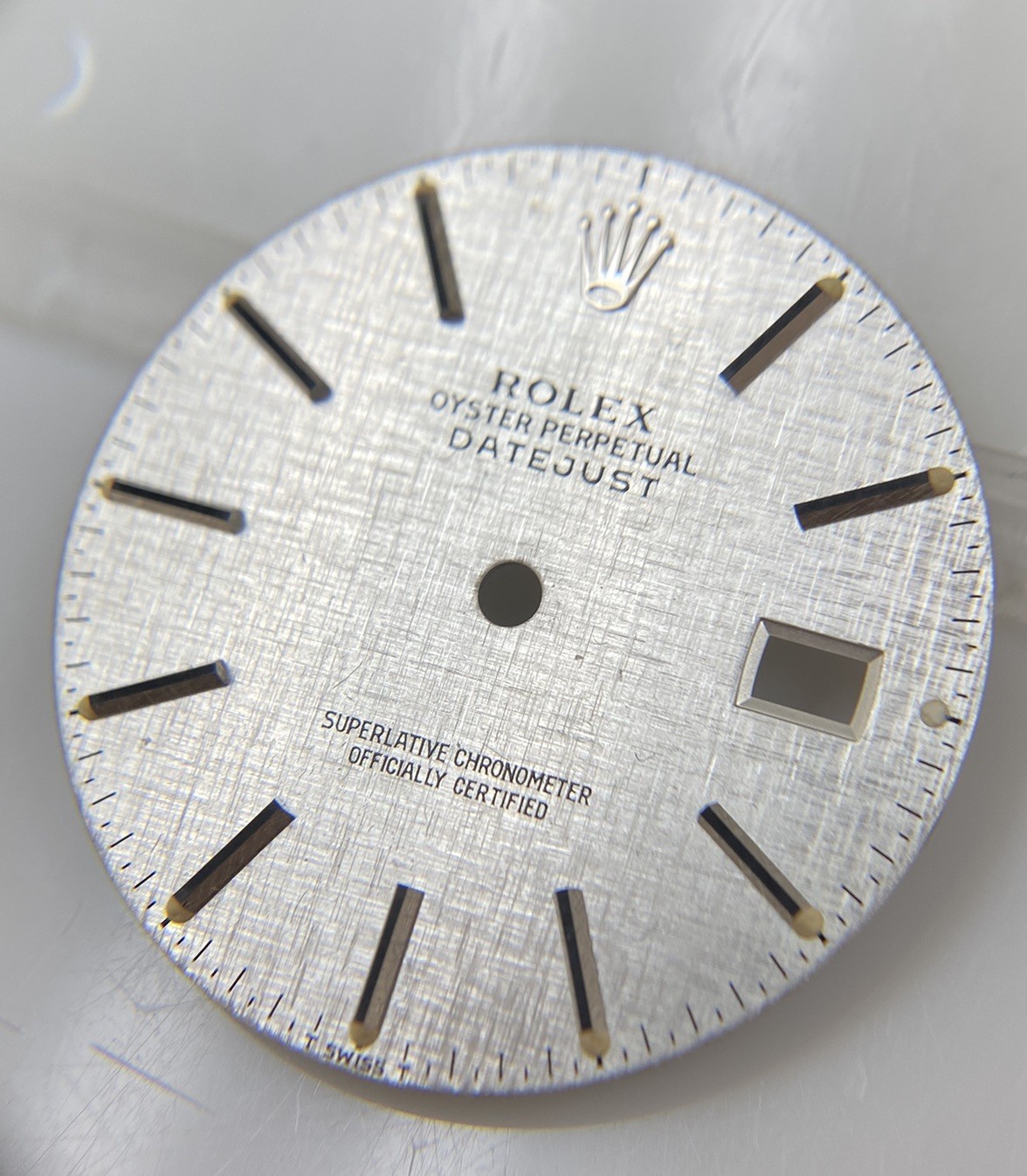 Genuine Rolex Datejust 36mm 16014 16200 16234 Cal 3035/3135 Silver Linen Dial