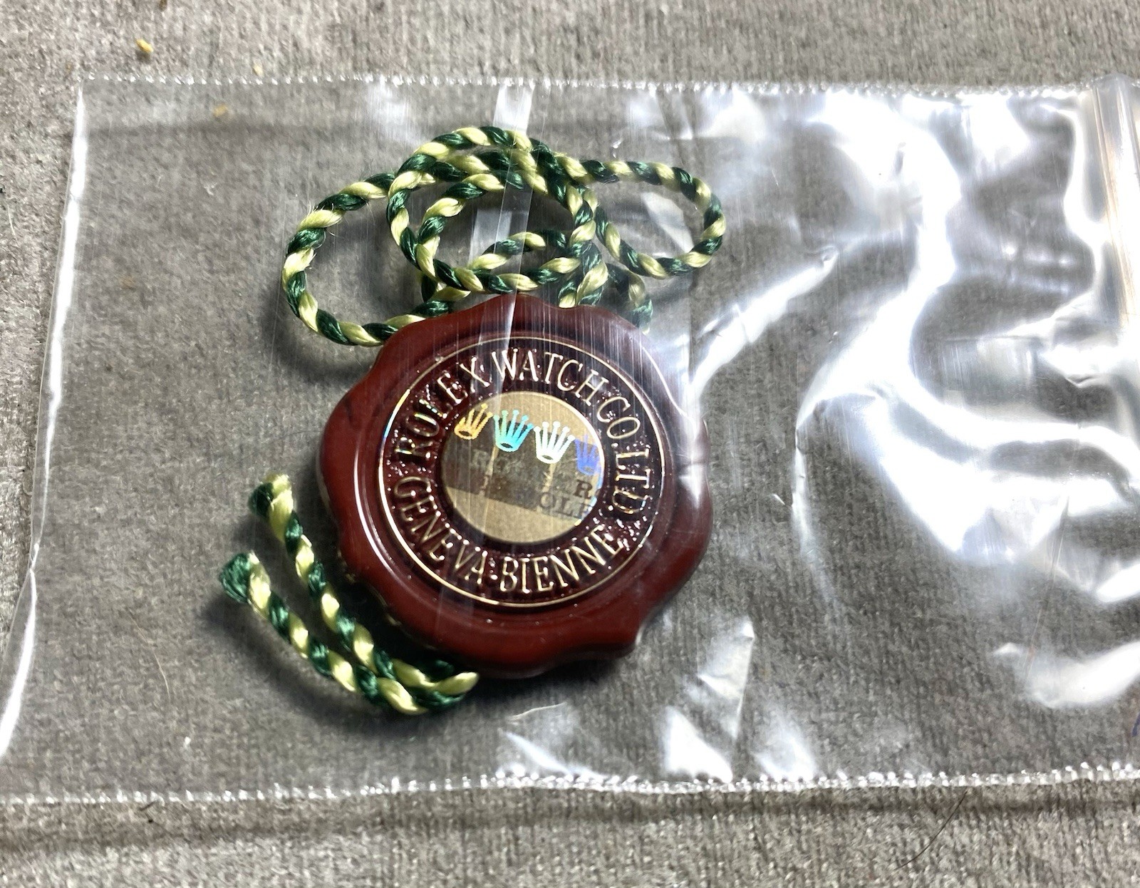 Rolex Red Hang Tag Multi Crown Hologram (1990-2000) ORIGINAL