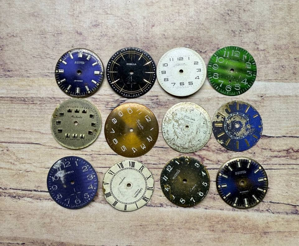 Dial for Soviet mechanical wristwatches of various types, Raketa and other USSR