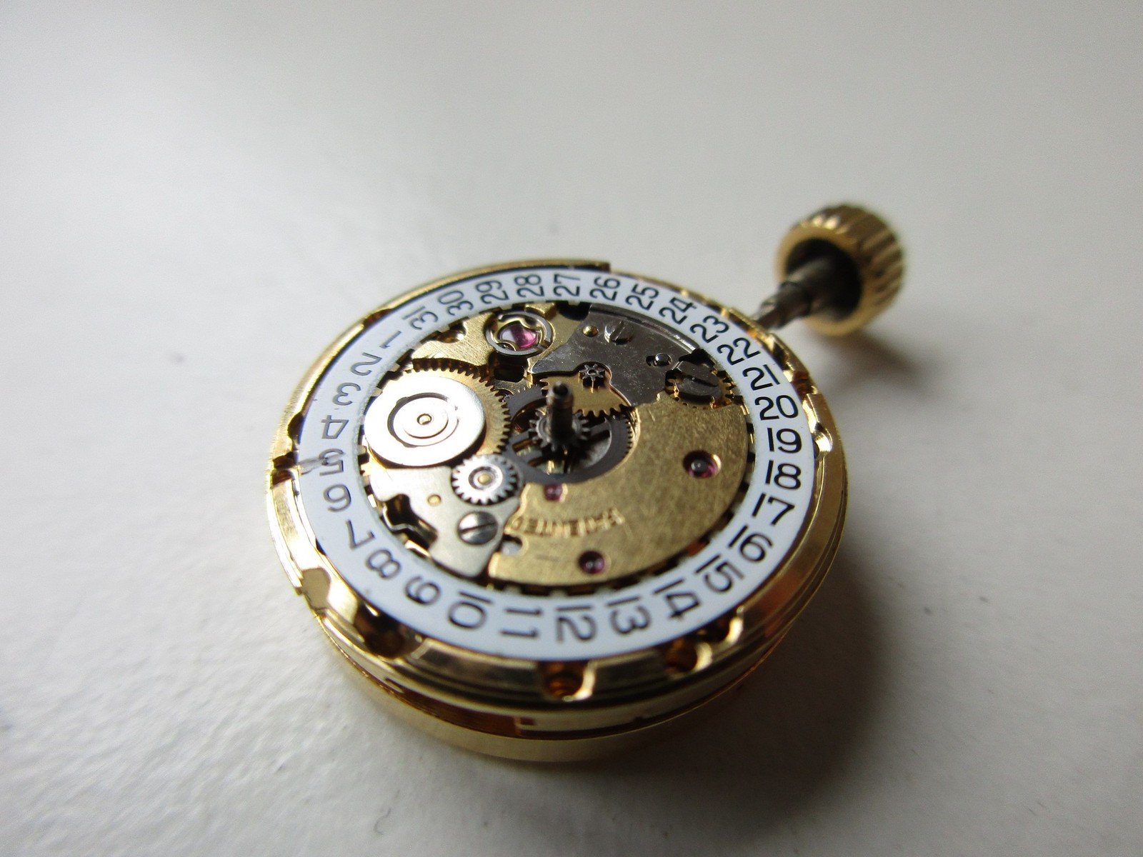 AR Enicar cal. 2775 Swiss automatic watch movement – date at 3 – running