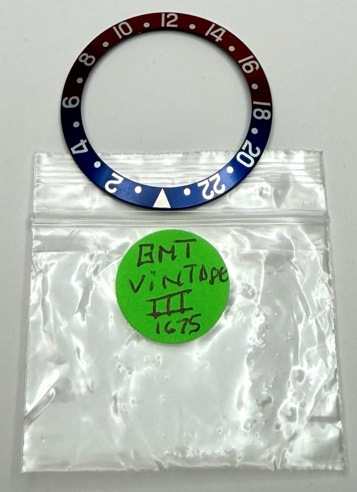 Rolex Watch Genuine Vintage GMT 1675 Bezel Insert