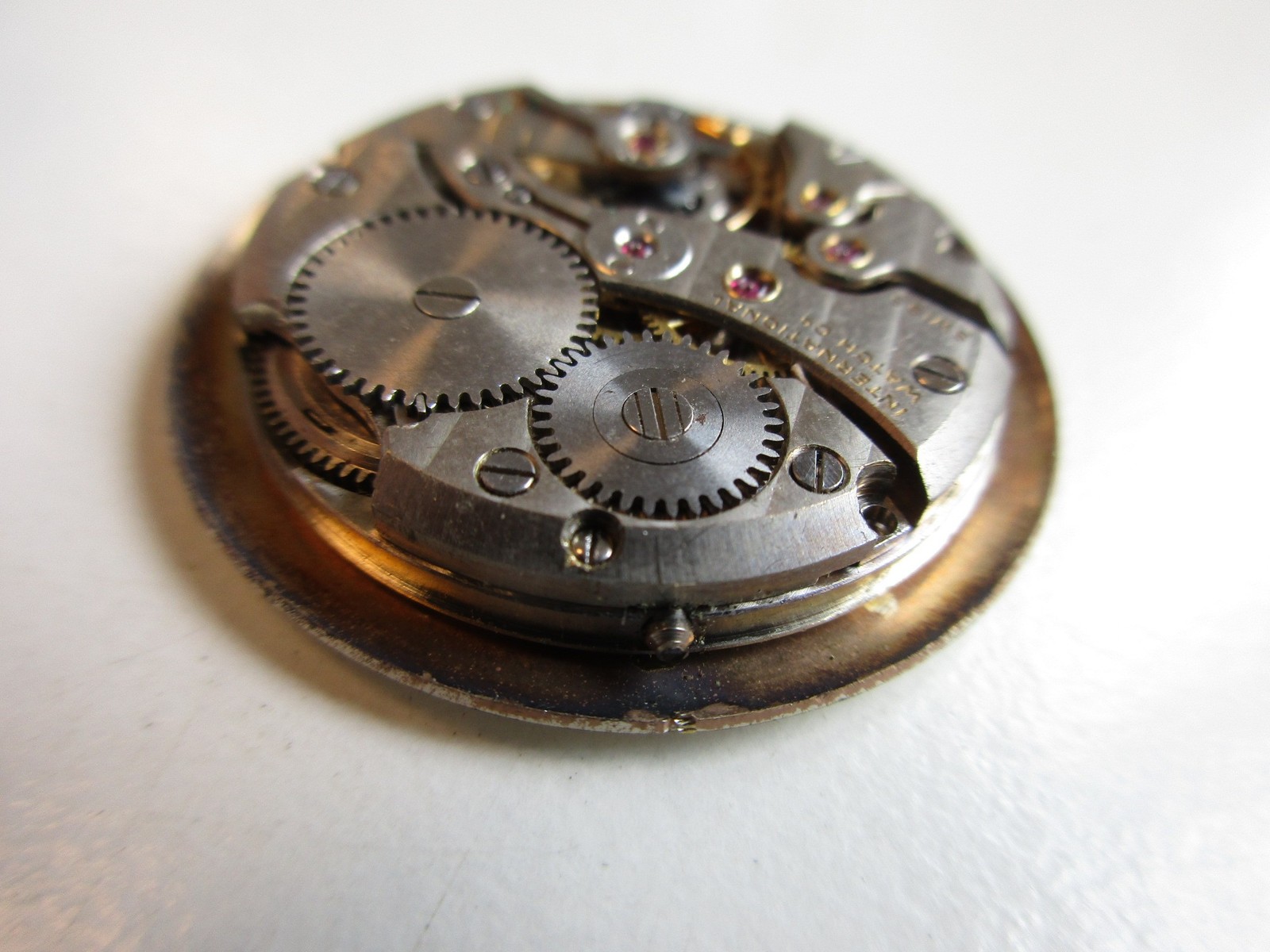 IWC cal. C.89 Swiss manual wind watch movement & dial – for parts