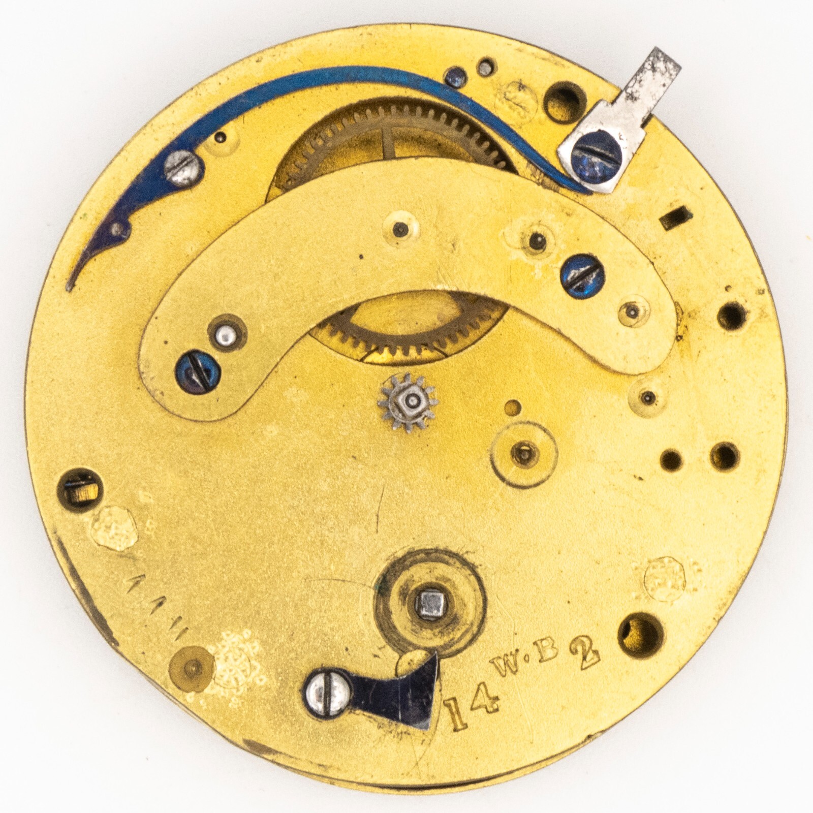 Partial Wm. Robinson of Liverpool English Antique Fusee Pocket Watch Movement