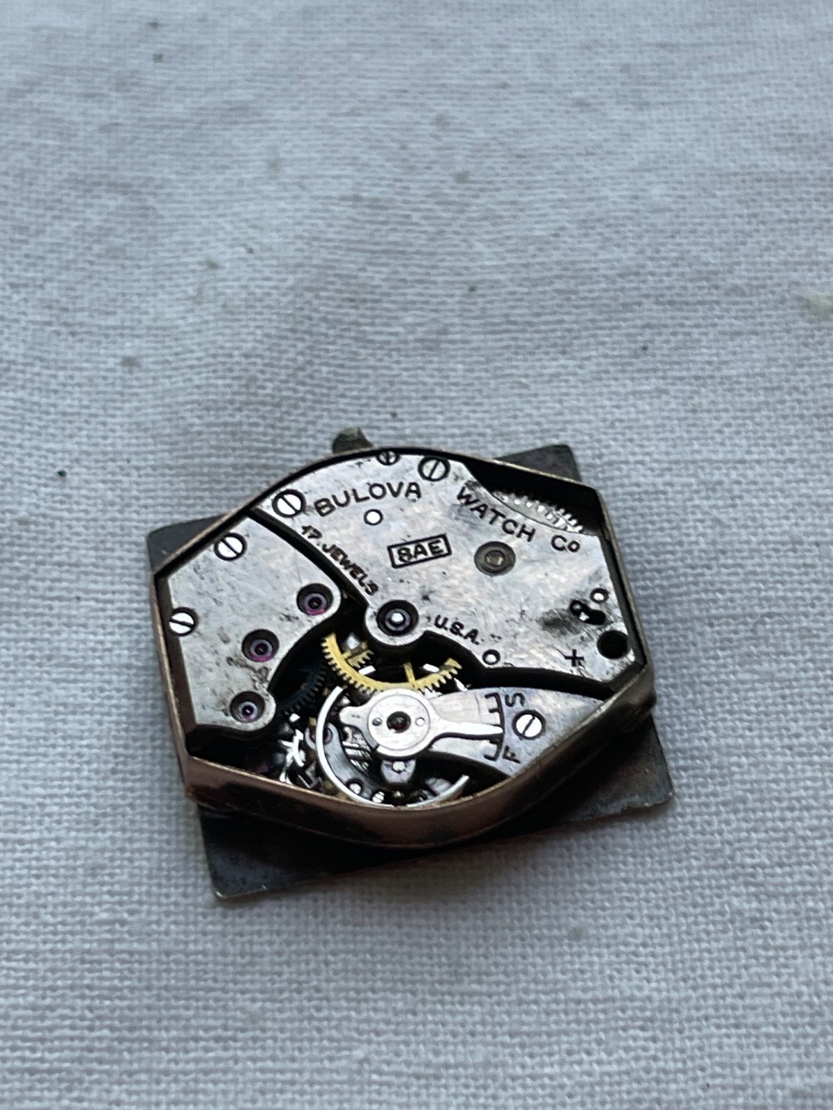Bulova 8AE – movement for mens watch AS IS, lot 2306