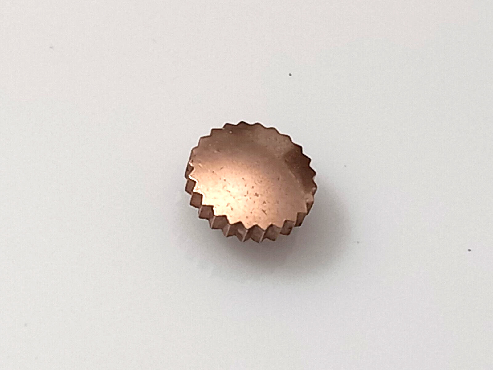 Rare Rose Gold 7.2mm Crown For Vintage 1940-60’s Swiss Chronographs Stem 1.2mm
