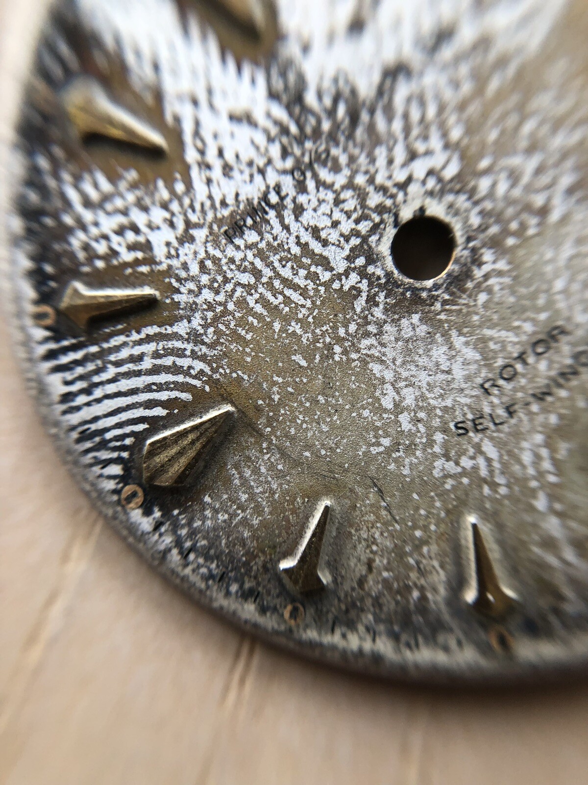 VINTAGE ROLEX TUDOR FINGERPRINT TROPICAL DIAL ALL WRITING for OP DATE 34 Cal 395