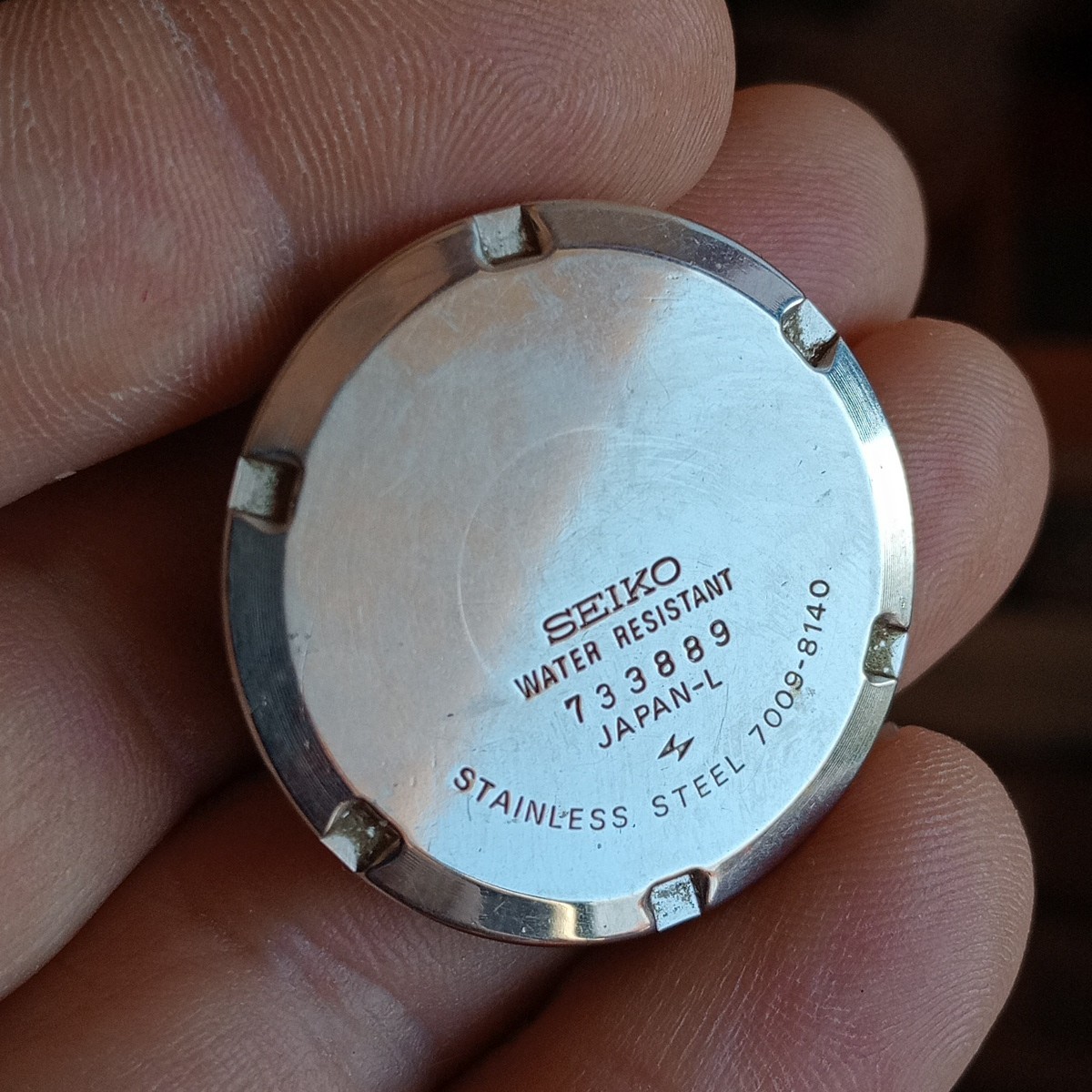 Seiko ref. 7009-8140 Fondello, Case Back, Case Back, Vintage USED