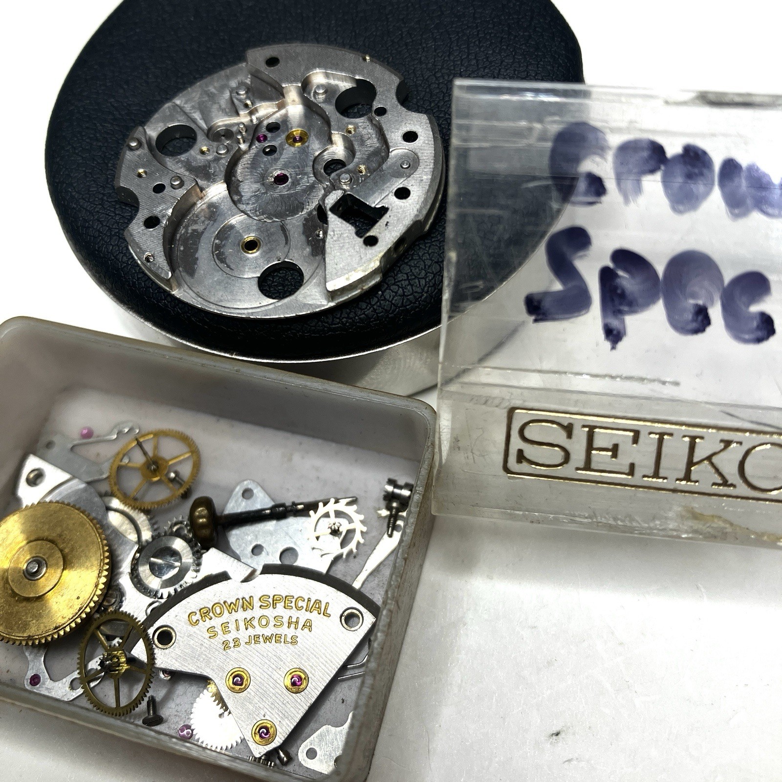 Seiko Crown Special 23J Movement Part Lot Donor Repair Original Vintage SEIKOSHA