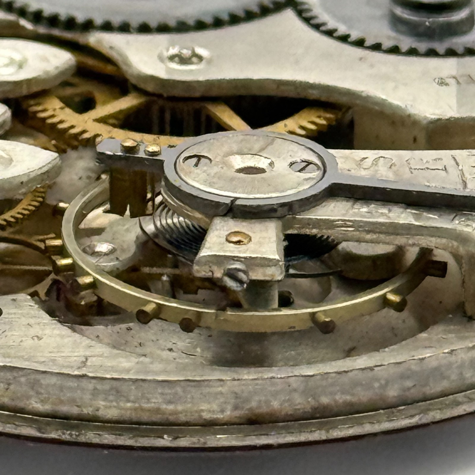 Fleurier Pocket Watch Movement Open Face Sub Seconds 7 Jewels 2 Adj Parts 41mm