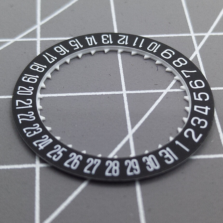 Set of 3 Black Date Wheels Date Disk at 6 O’clock for Miyota 8215 Movement