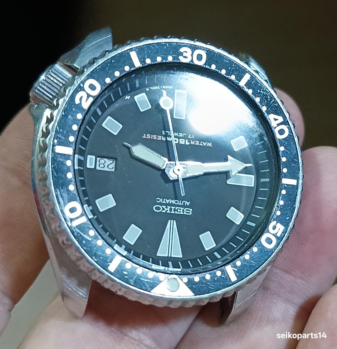 SEIKO 150m BLACK DIVER 7002-7001 YEAR 1996 FEB ALL ORIG HEAD -/+10 SPD ACCURACY