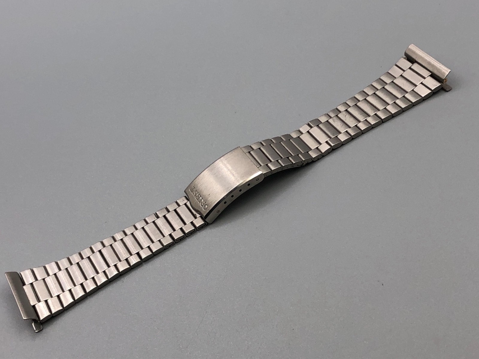 VINTAGE 70s 80s NOS ORIENT JAPAN STAINLESS STEEL 22mm END LINK WATCH BRACELET