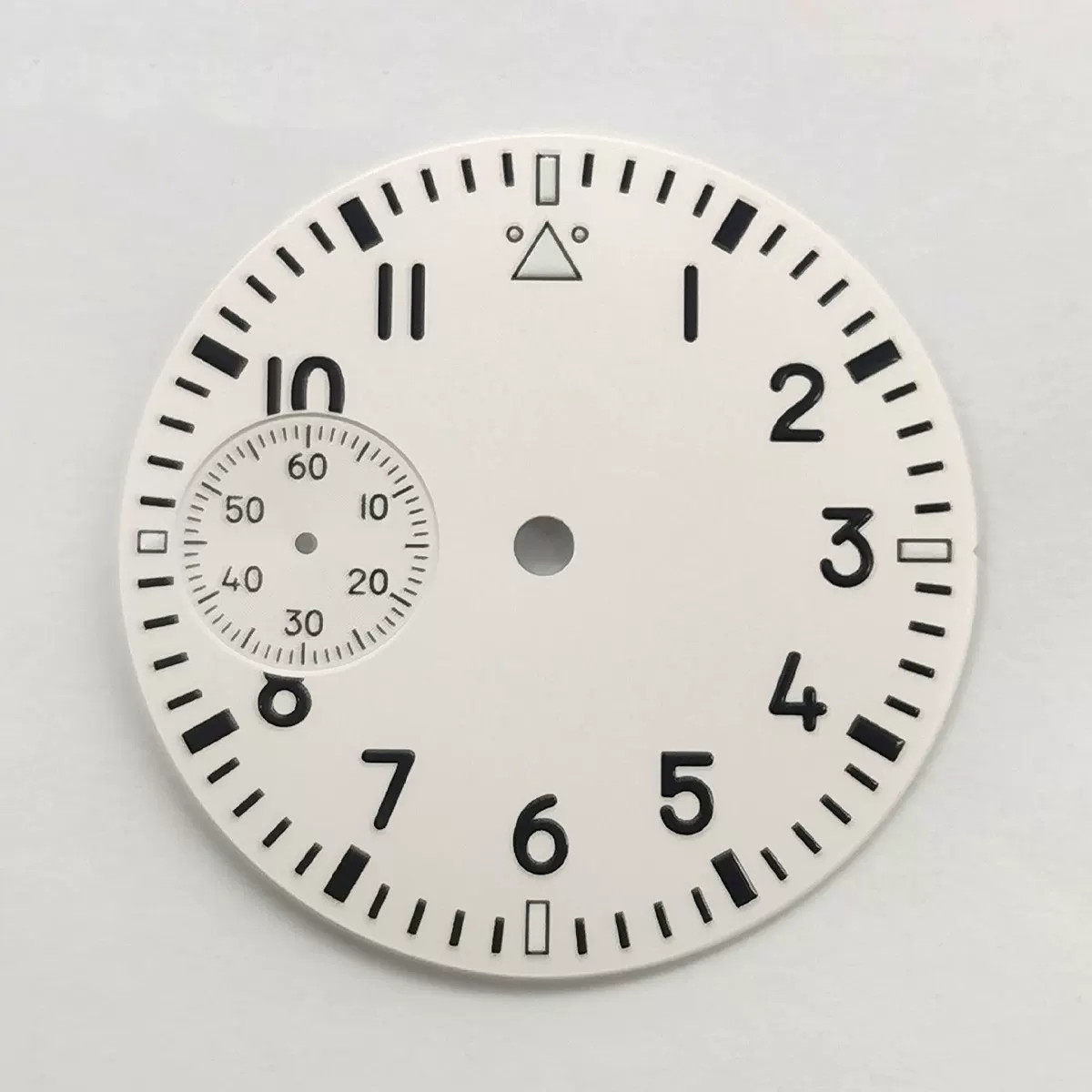 37mm Black Blue Watch Dial Green Luminous For ETA6497 ST3600 Movement No Logo