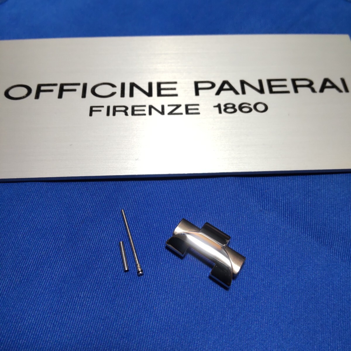 Genuine New PANERAI Watch Bracelet Link 20 mm SS Polished & Brushed Steel #483