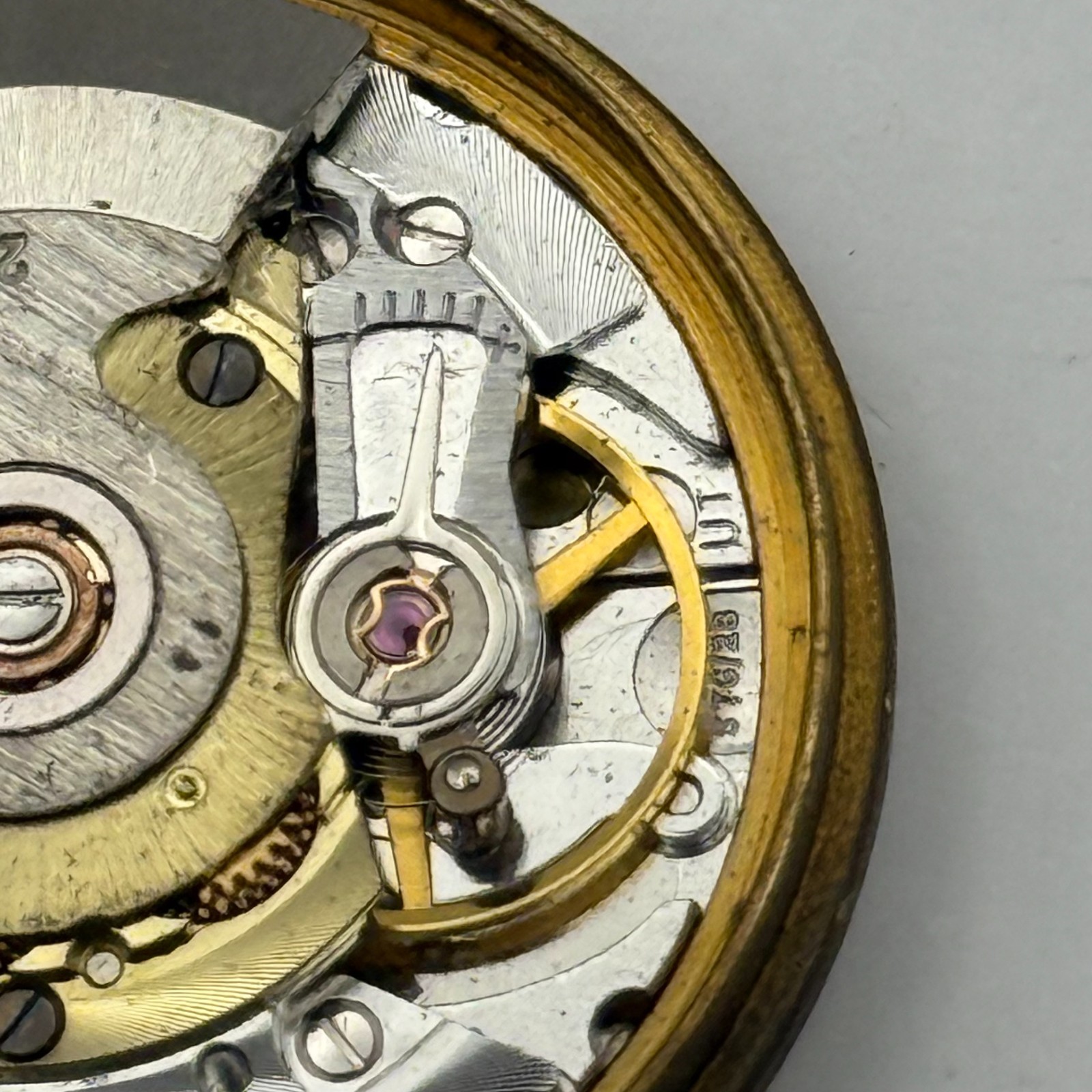 MSR S76/28 Watch Movement Garrard Date 21 Jewels Automatic Vintage Parts 30.5mm