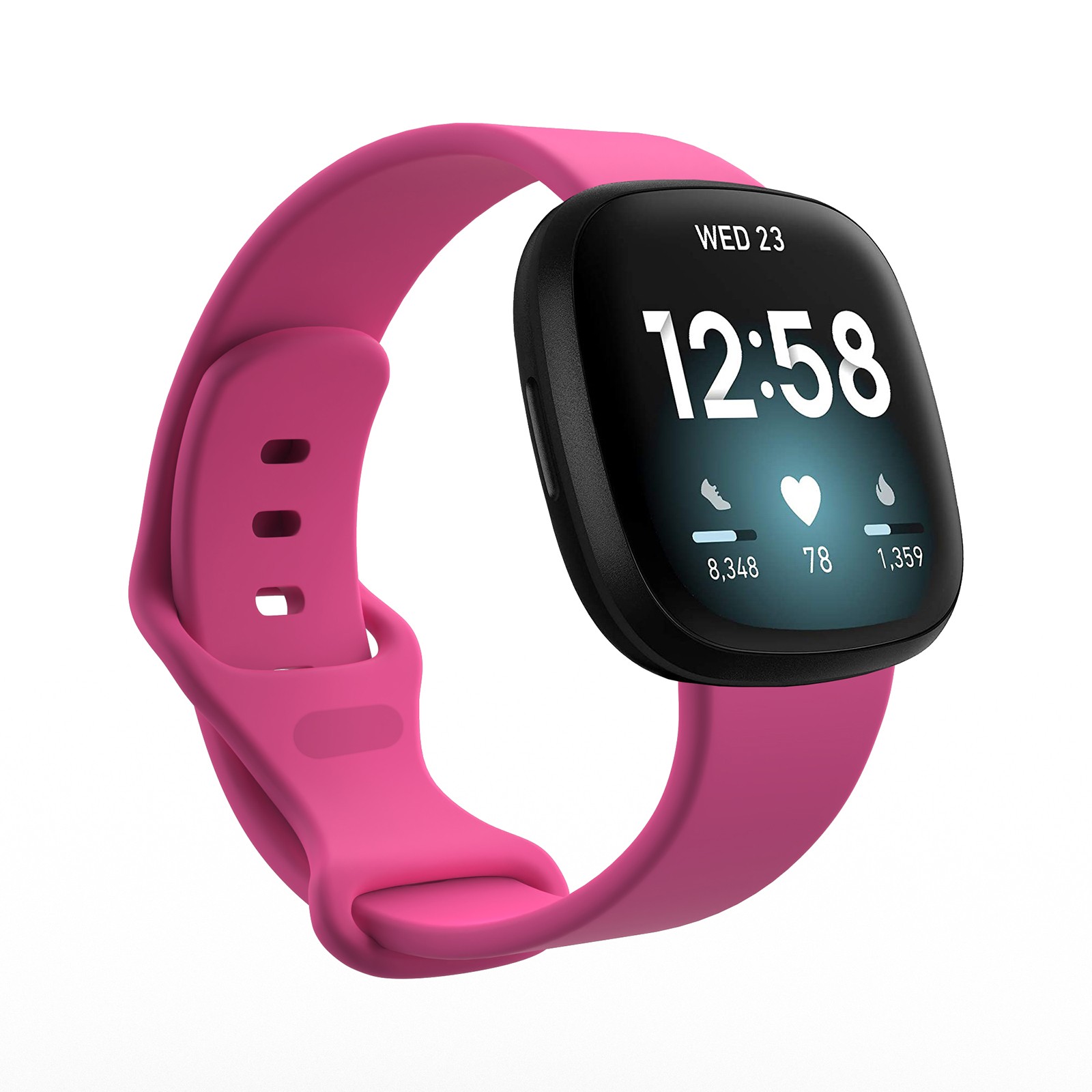 Silicone Watch Band Wristband For Fitbit Versa3, Fitbit Sense Smart Watch