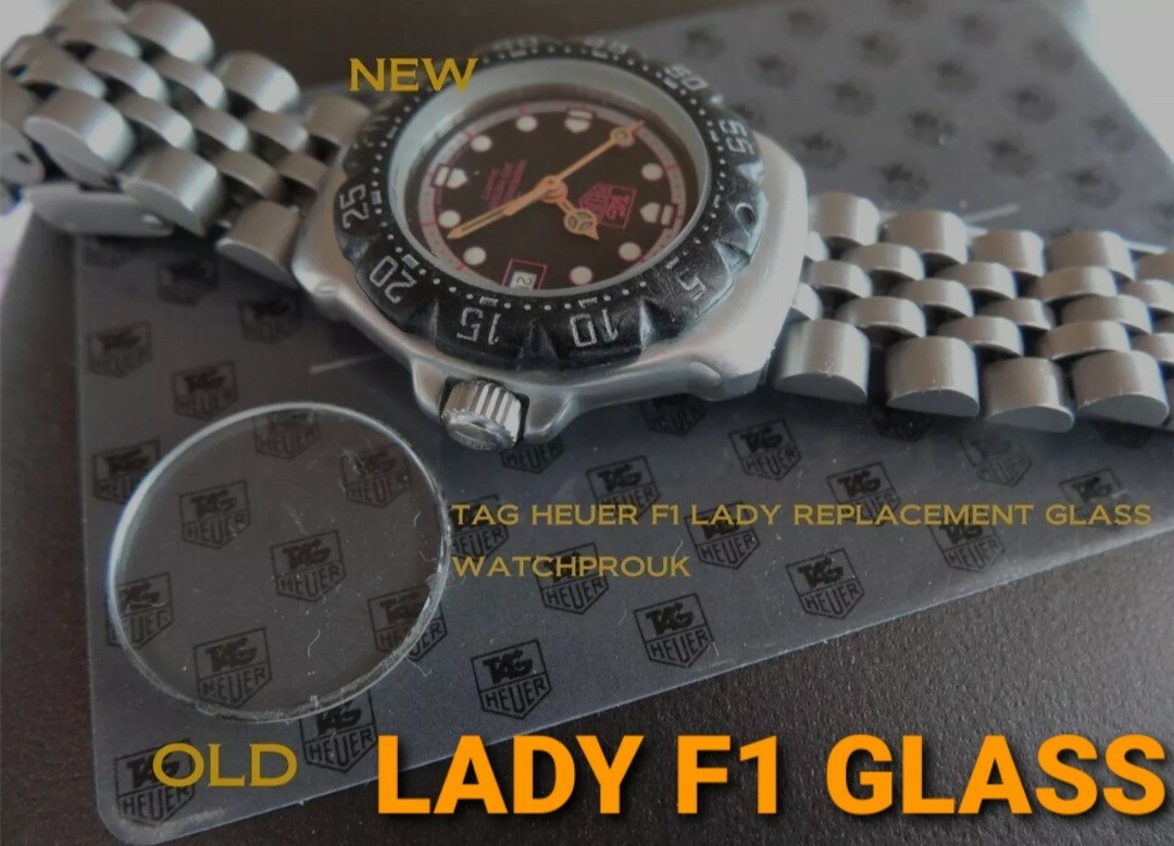 QUALITY REPLACEMENT GLASS FOR YOUR VINTAGE TAG HEUER LADY F1 FORMULA ONE