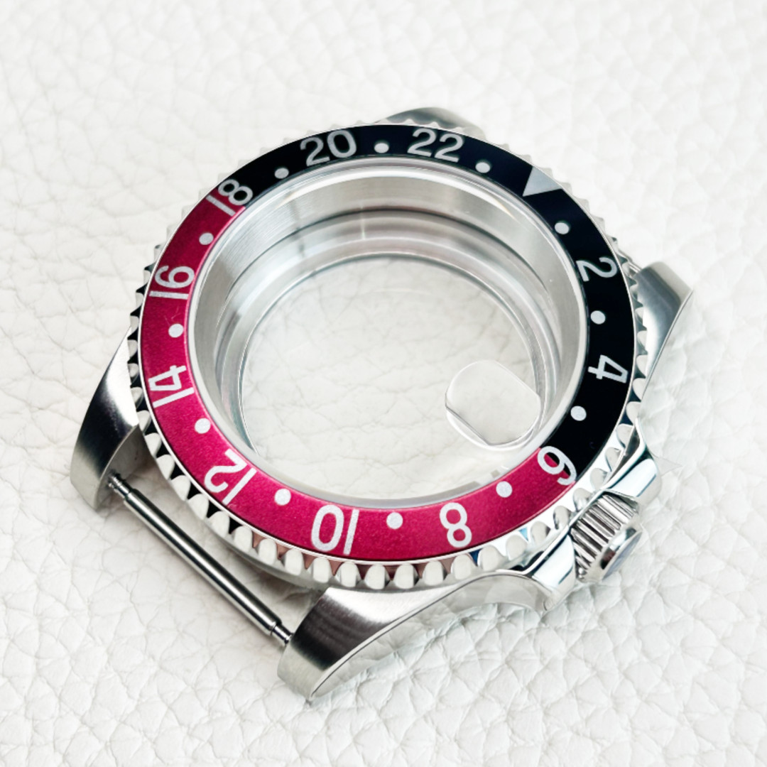Vintage 40mm Sapphire Glass Watch Case Fit NH34 NH35 NH36 200M Water Resistance