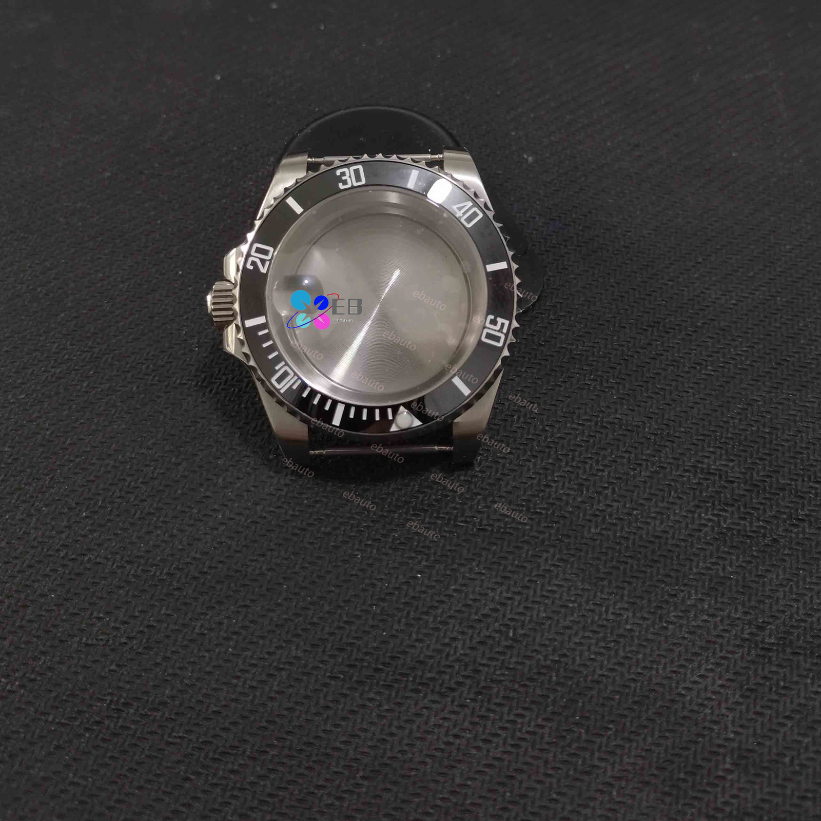 40mm Black Ceramic Bezel Watch Case For NH35 NH36 4R35 4R15 4R36 SKX007 Movement