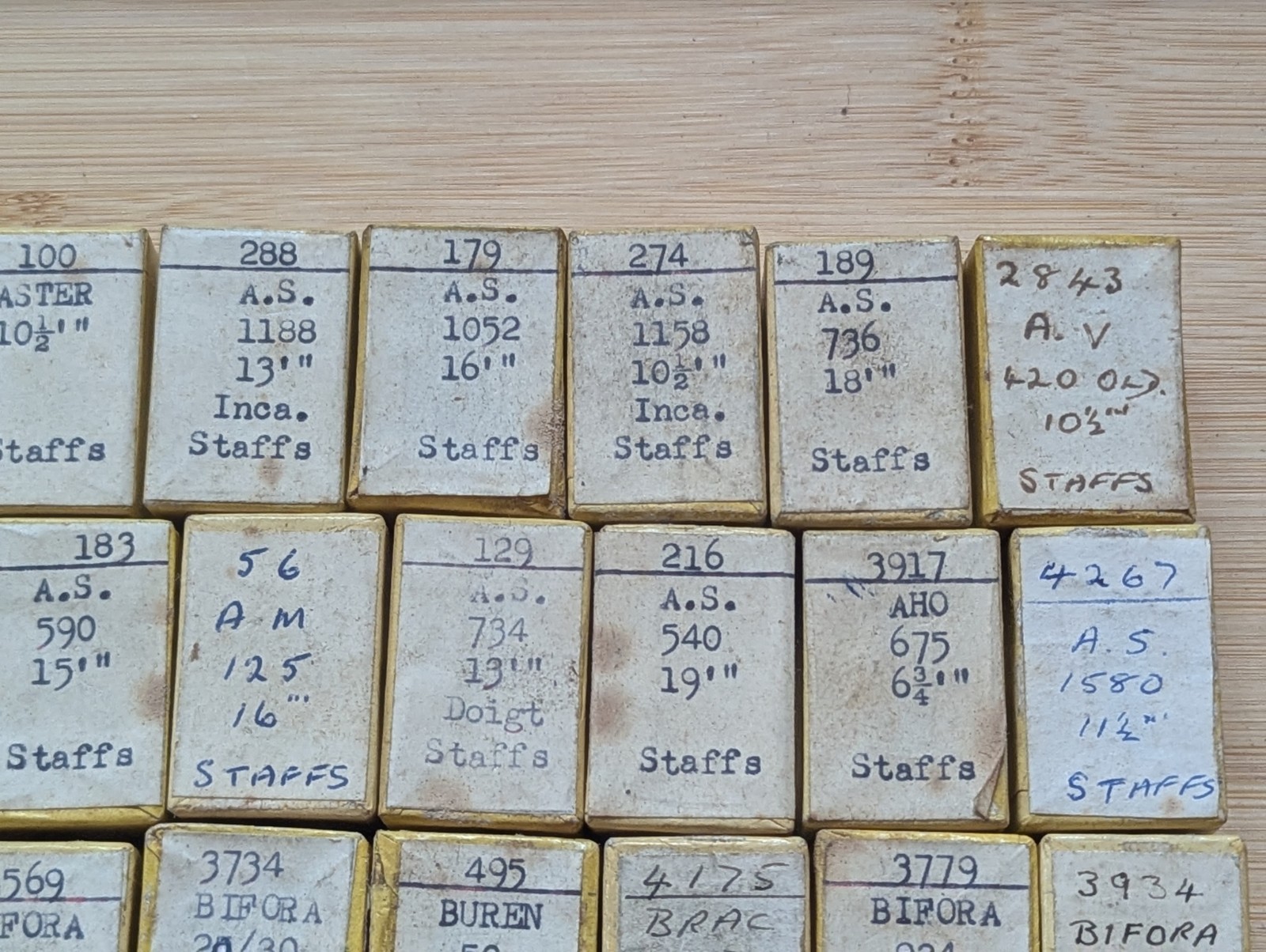 Watch Parts, New Old Stock in Boxes, Various Makes / Cals BRAC, AS, #R596